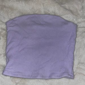 garage lilac ribbed tube top!
